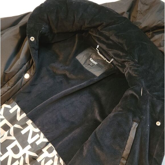 DKNY puffer trench coat women's large - Picture 4 of 11